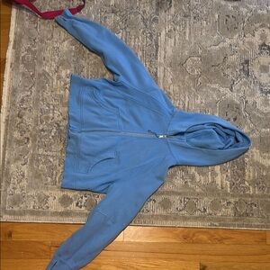 Blue Zip-Up Hoodie